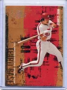 2005 Donruss Leather & Lumber - MIKE SCHMIDT - Gold  PHILADELPHIA PHILLIES #d/50