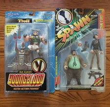 Lot of 2 McFarlane Toys Spawn Series 7 Sam & Twitch & Youngblood Series 1 Troll