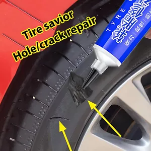 50ml Tire Patch Plug Sidewall Repair Glue For Side Bonding Or Tire Leakage - Picture 1 of 12