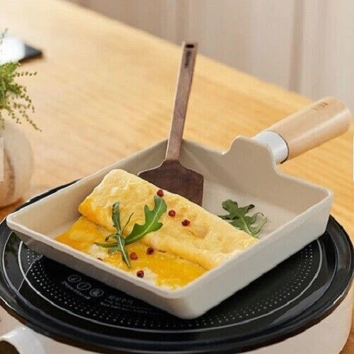 NEOFLAM FIKA Nonstick Brunch Pan with Lid Ceramic Coating Tamagoyaki Skillet