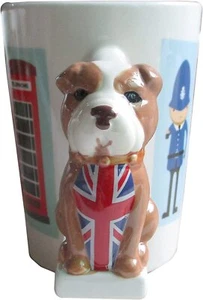 Puckator London British Bulldog Shaped Handle Ceramic Mug - Picture 1 of 1