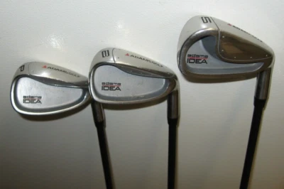 Adams IDEA Cavity Back Stainless PW, 8 iron & 5 iron with Mfg. Graphite, S-Flex - Image 1 of 4
