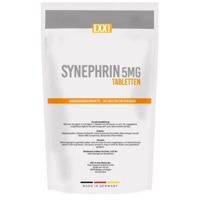 SYNEPHRIN 250 Tabletten (V) Ephedrin-Ersatz Legal Cardio aus Citrus Auranium - Bild 1 von 2