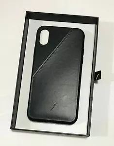 Custodia in pelle originale Native Union per iPhone X / XS - scheda clic anti-NFC lusso - Foto 1 di 7