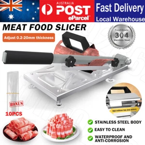 Commercial Meat Slicer Bone Mutton Beef Vegetable Roll Slicing Cutter Machine OZ - Picture 1 of 12