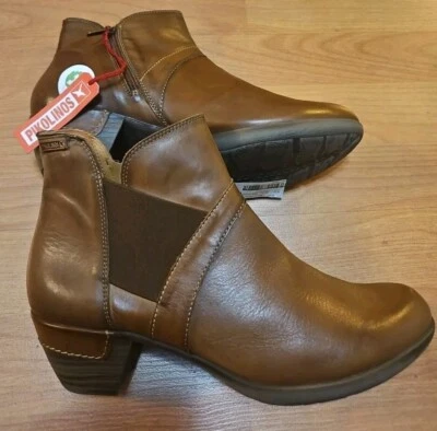 PIKOLINOS Rotterdam  Women's Leather Side Zip Ankle Boots EU 42/11.5-12 US  - Image 1 of 4