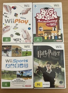 4 X Nintendo Wii Games Bundle - Sports, Big Brain Academy,Wii Play, Harry Potter - Picture 1 of 6