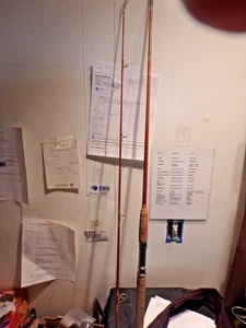 -3Z -canna da pesca spinning vintage 7' AIREX air-glass canna da calamari # 250 e borsa - Foto 1 di 4