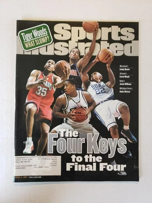 Спортивный иллюстрированный журнал JASON WILLIAMS SI АПРЕЛЬ 2001 Duke Blue Devils EX - Изображение 1 из 2