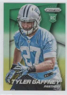 2014 Panini Prizm Neon Green & Yellow Prizm Tyler Gaffney #271 Rookie RC - Image 1 of 2