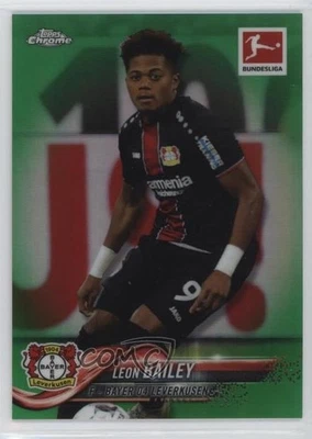2018-19 Topps Chrome Bundesliga Green Refractor /99 Leon Bailey #38 Rookie RC - Image 1 of 2