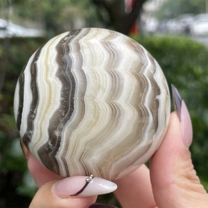 0.6LB 2.3" Rayas Naturales Calcita Esfera Bola Cristal Curativo Reiki Energía  - Imagen 1 de 11