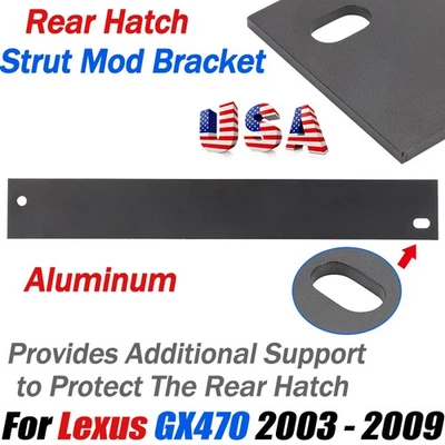 For Lexus GX470 2003-09 Rear Hatch Rear Door Strut Mod Bracket Plate Aluminum US Foto 1 de 4