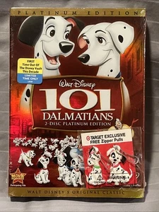 101 Dalmatians (NEW DVD, 2-Disc Platinum Ed.) Rare Target Exclusive Zipper Pulls - Picture 1 of 8