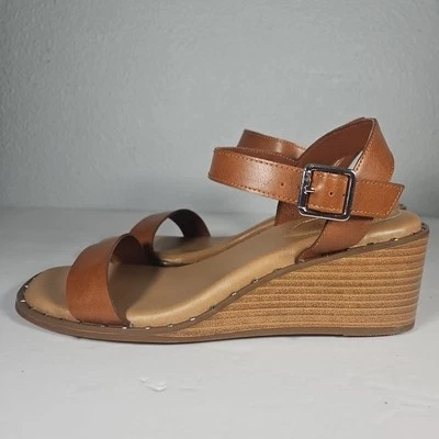 Torrid Brown Espadrille Platform Wedge Sandal 8.5 WW/Wide - Image 1 of 4
