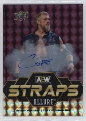 2024 UD ALLURE AEW ALL ELITE STRAPS PURPLE DIAMOND AUTO ADAM COPELAND /10 EDGE - Image 1 of 2