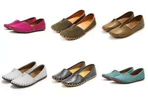 Women's Spring Step Kathaleta Leather Suede Slip-On Shoes Loafer - Picture 1 of 39