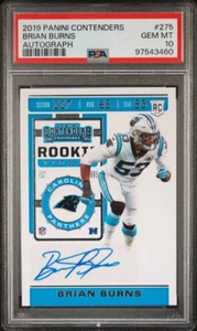 BRIAN BURNS 2019 PANINI CONTENDERS AUTOGRAPH ROOKIE SP GIANTS PSA GEM 10 POP 17 - Picture 1 of 1