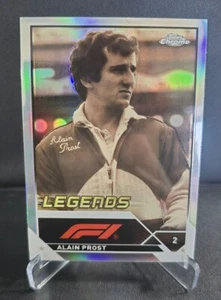 2023 Topps Chrome Formula 1 ALAIN PROST Legends Refractor #196 - Picture 1 of 2