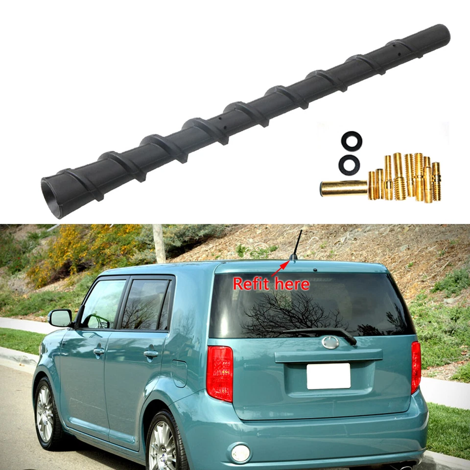 Antena de techo de coche corta espiral de 7" antena aérea AM/FM mástil de radio para SCION xB 2008-2015 Foto 1 de 4