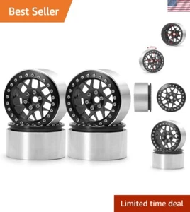 4PCS 2.2" RC Aluminum Beadlock Wheels w/Hubs for 1/10 RC Axial Wraith RR10 YE... - Picture 1 of 8