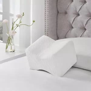 Memory Foam Leg Knee Pillow for Side Sleepers Soothing Pain Relief for Back Hips - Picture 1 of 11