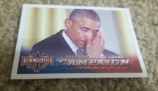 BARACK OBAMA 2016 DECISION 2016 POLITICAL TRADING CARD #97 (CAMPAIGN MOMENTS)