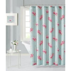 Simply Shabby Chic belle Hydrangea Polyester Shower Curtain, 72 x 72