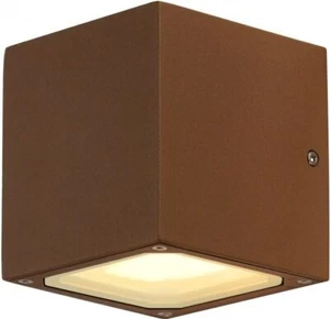 SLV SITRA CUBE Wandleuchte, würfelförmig, rostfarben, GX53, max. 9W - Bild 1 von 7