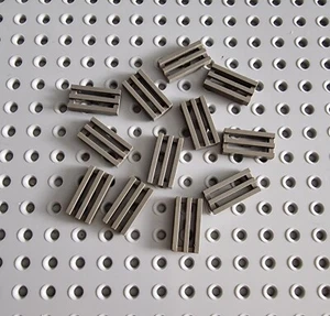 LEGO azulejo de rejilla azulejo 12 piezas antiguo gris oscuro azulejo parrilla 1x2 2412b A116 - Imagen 1 de 1
