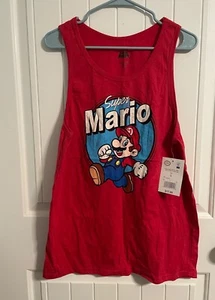 New w/ Tag Mens Super Mario Graphic Tank Top sleeveless tee shirt Size Large L - Picture 1 of 2