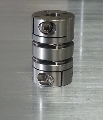 Ruland Stainless Steel 6mm Double Disk Rigid Shaft Coupling MDCD19-6-6-SS