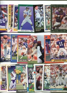 Lotto 21 carte Wade Wilson tutte diverse East Texas St./ Minnesota Vikings - Foto 1 di 1