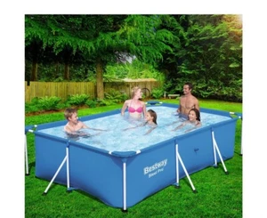 Bestway Swimming Pool 300x201x66cm Steel Frame Above Ground 3300L with cover - Picture 1 of 6