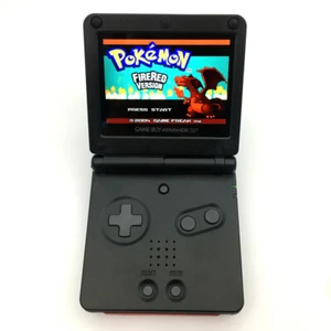 Black 10 Levels Backlight V2 IPS LCD Screen Game Boy Advance SP GBA SP Console - Picture 1 of 12