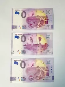 3x VERSCHIEDENE 0€ Euro Scheine Eckernförde Universary | ohne Sterne | ua. - Bild 1 von 9