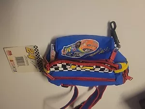 NASCAR FANNY PACK: VINTAGE Jeff Gordon #24 borsa cintura bandiera a scacchi 1998 DANNEGGIATA - Foto 1 di 7