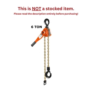 CMCO - POLIPASTO DE PALANCA DE TRINQUETE BANDIDO - CAPACIDAD DE 6 TONELADAS - ELEVACIÓN DE 15 FT - Imagen 1 de 4