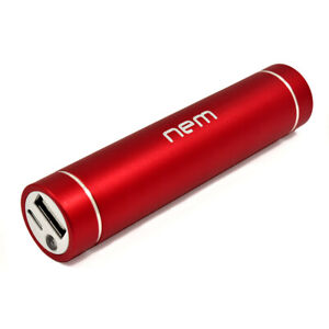 Red 3000mAh Portable External Usb Power Bank Box Battery Charger w/ Light for