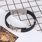Metal Engraved Bracelet for Men and Women - Stainless Steel Bangle Jewelry Gift