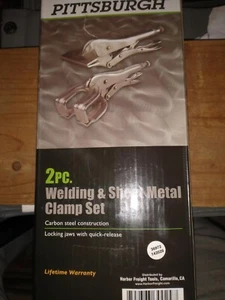 Juego de 2 abrazaderas de soldadura y chapa de metal Pittsburgh acero aleado 30024 - Imagen 1 de 1