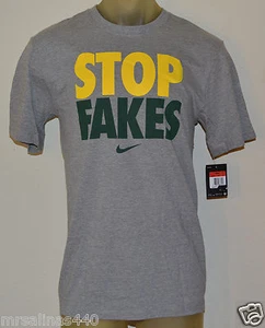 Neu Nike Stop Fakes FOOTBALL GREEN BAY PACKERS Herren SMALL S GRAU Shirt 709878 - Bild 1 von 9