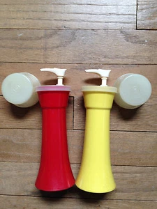 Tupperware Ketchup and Mustard Picnic Pump Dispensers - Picture 1 of 9