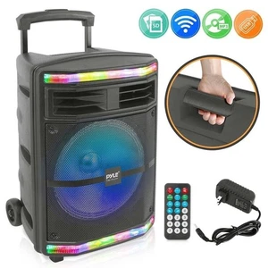 Pyle-PRO 10" Bluetooth PA Speaker System with Flashing Party Lights PPHP1044B - Picture 1 of 7