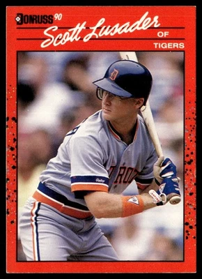 1990 Donruss Scott Lusader Detroit Tigers #696 - Image 1 of 2