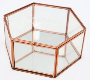 Pandora Kupferrand Glas Box Sechseck "Immer meine Mutter, für immer mein Freund" - Bild 1 von 7