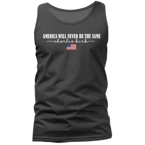 America Will Never Be the Same Charlie Kirk True Patriot Memorial Tanktop - Bild 1 von 11
