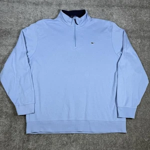 Vineyard Vines Shirt Herren XL blau 1/4 Zip Pima Cotton Pullover Comfort *Defekt* - Bild 1 von 7
