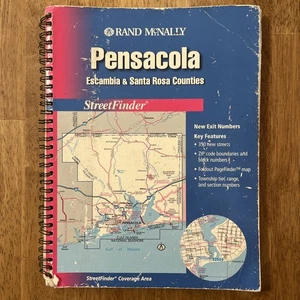 Pensacola FL Rand McNally StreetFinder RoadMap Atlas Florida Escambia Santa Rosa - Bild 1 von 7