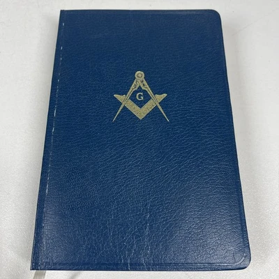 共济会圣圣经圣殿砌体插图版 1968 年霍尔曼蓝色 — 第 1/4 张图片